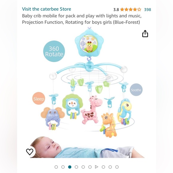 Crib mobile for pack and play - Picture 13 of 16